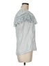 Unbranded Gray Short Sleeve Blouse Size M - photo 4