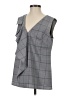 Banana Republic 100% Polyester Gray Sleeveless Blouse Size S - photo 1