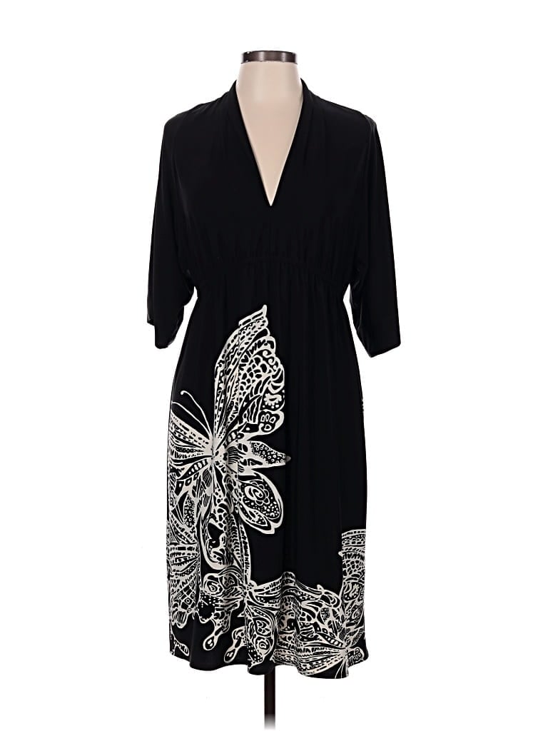 Pre-owned Donna Morgan Casual Dress In Black
