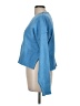 Double Zero Solid Blue Pullover Sweater Size M - photo 5
