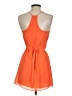 Naked Zebra 100% Polyester Color Block Orange Cocktail Dress Size S - photo 2