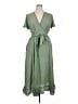 Max Studio Polka Dots Green Casual Dress Size XL - photo 1
