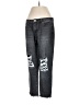 Ashley Mason 100% Cotton Graphic Silver Jeans Size 27 waist - photo 1