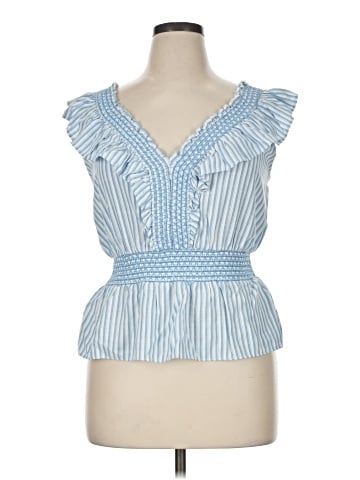 Skies Are Blue Sleeveless Blouse (view 1)
