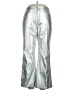 Boston Proper 100% Polyester Metallic Silver Casual Pants Size 14 - photo 1