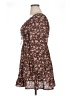 No Comment 100% Polyester Floral Brown Casual Dress Size XL - photo 5