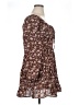 No Comment 100% Polyester Floral Brown Casual Dress Size XL - photo 4