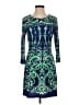 Akira Paisley Blue Cocktail Dress Size 2 - photo 1