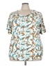 D&Co. Teal Short Sleeve Blouse Size 2X - photo 1