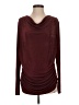 IMAN Burgundy Long Sleeve Top Size L - photo 1