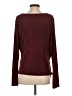 IMAN Burgundy Long Sleeve Top Size L - photo 2