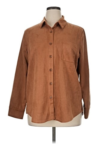 Draper's & Damon's Long Sleeve Button-Down Shirt (view 1)