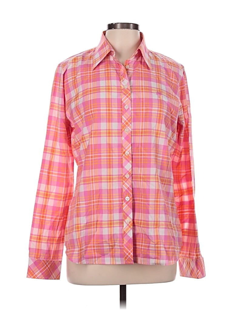 Pre-owned Lilly Pulitzer Long Sleeve Button Down Shirt In Pink