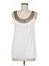 Grace Elements Ivory Sleeveless Blouse Size M - photo 1