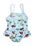 Max Grey Hearts Blue One Piece Swimsuit Size 12-18 mo - photo 2