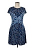 BCBGMAXAZRIA Argyle Blue Casual Dress Size M - photo 1