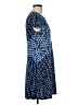 BCBGMAXAZRIA Argyle Blue Casual Dress Size M - photo 4
