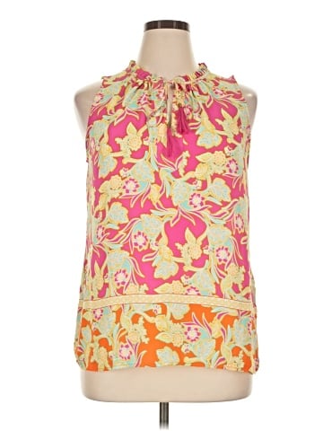 Rose + Olive Sleeveless Blouse (view 1)