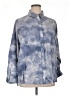 Old Navy Tie-dye Blue Long Sleeve Button-Down Shirt Size XL - photo 1