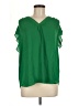Cynthia Steffe Green Short Sleeve Blouse Size M - photo 1