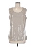 Simonton Says Silver Sleeveless Top Size M - photo 1