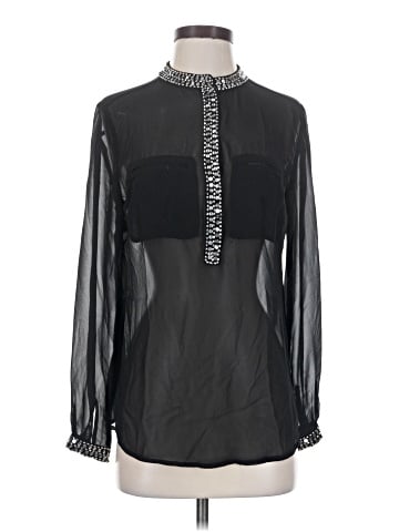 a.n.a. A New Approach Long Sleeve Blouse (view 1)