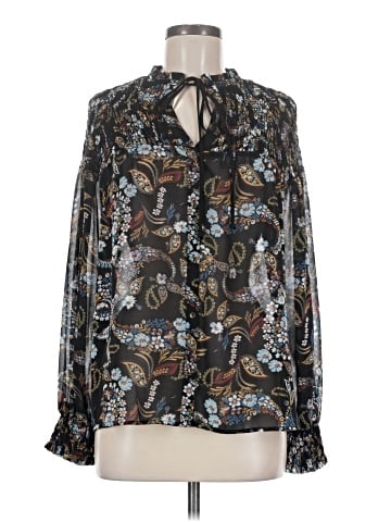 WAYF Long Sleeve Blouse (view 1)