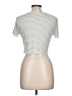 Primark Stripes Ivory Short Sleeve Blouse Size L - photo 2