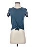 Alya Teal Short Sleeve Top Size XS - photo 1