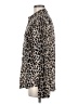 C. Wonder 100% Silk Animal Print Ivory Long Sleeve Silk Top Size M - photo 5