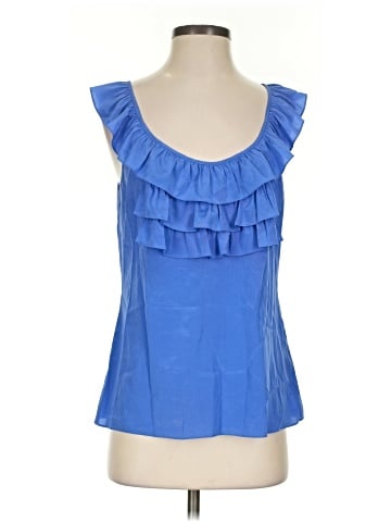 Bebe Sleeveless Silk Top (view 1)