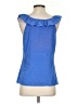 Bebe Blue Sleeveless Silk Top Size S - photo 2