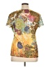 Appropriate Behavior 100% Polyester Paisley Gold Short Sleeve T-Shirt Size XL - photo 2
