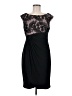 Connected Apparel 100% Polyester Black Cocktail Dress Size 8 (petite) - photo 1