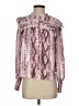 Aqua Pink Long Sleeve Blouse Size XS - photo 1