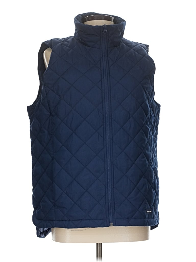 Pre-owned Lands' End Vest In Blue