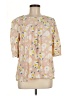 Boden 100% Viscose Tan 3/4 Sleeve Blouse Size 8 - photo 1