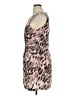 Gap 100% Polyester Animal Print Pink Cocktail Dress Size 14 - photo 5