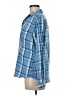 Spring & Mercer 100% Cotton Plaid Blue Long Sleeve Button-Down Shirt Size M - photo 5