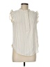 DKNY Ivory Sleeveless Blouse Size M - photo 1