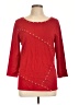 By Design Red 3/4 Sleeve Top Size L - photo 1