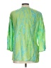 Cato 100% Cotton Green 3/4 Sleeve Blouse Size L - photo 2