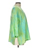 Cato 100% Cotton Green 3/4 Sleeve Blouse Size L - photo 4