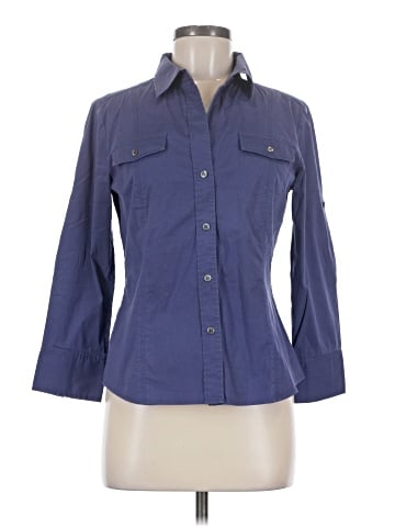 Theory 3/4 Sleeve Button-Down Shirt (view 1)