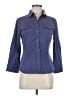 Theory Blue 3/4 Sleeve Button-Down Shirt Size M - photo 1