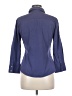 Theory Blue 3/4 Sleeve Button-Down Shirt Size M - photo 2