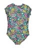 Tea Print Blue One Piece Swimsuit Size 14 - photo 2