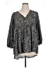 Umgee Gray Long Sleeve Blouse Size XL - photo 1