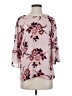 DR2 100% Polyester Pink 3/4 Sleeve Blouse Size S - photo 1