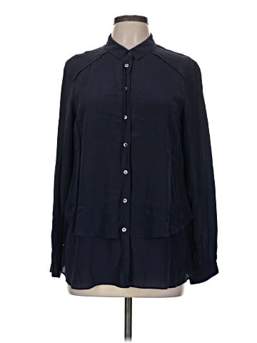Poetry Long Sleeve Silk Top (view 1)